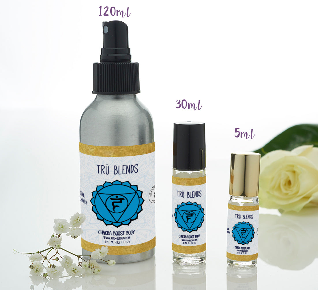 Throat Chakra Boost Body in 5ml or 120ml Spray